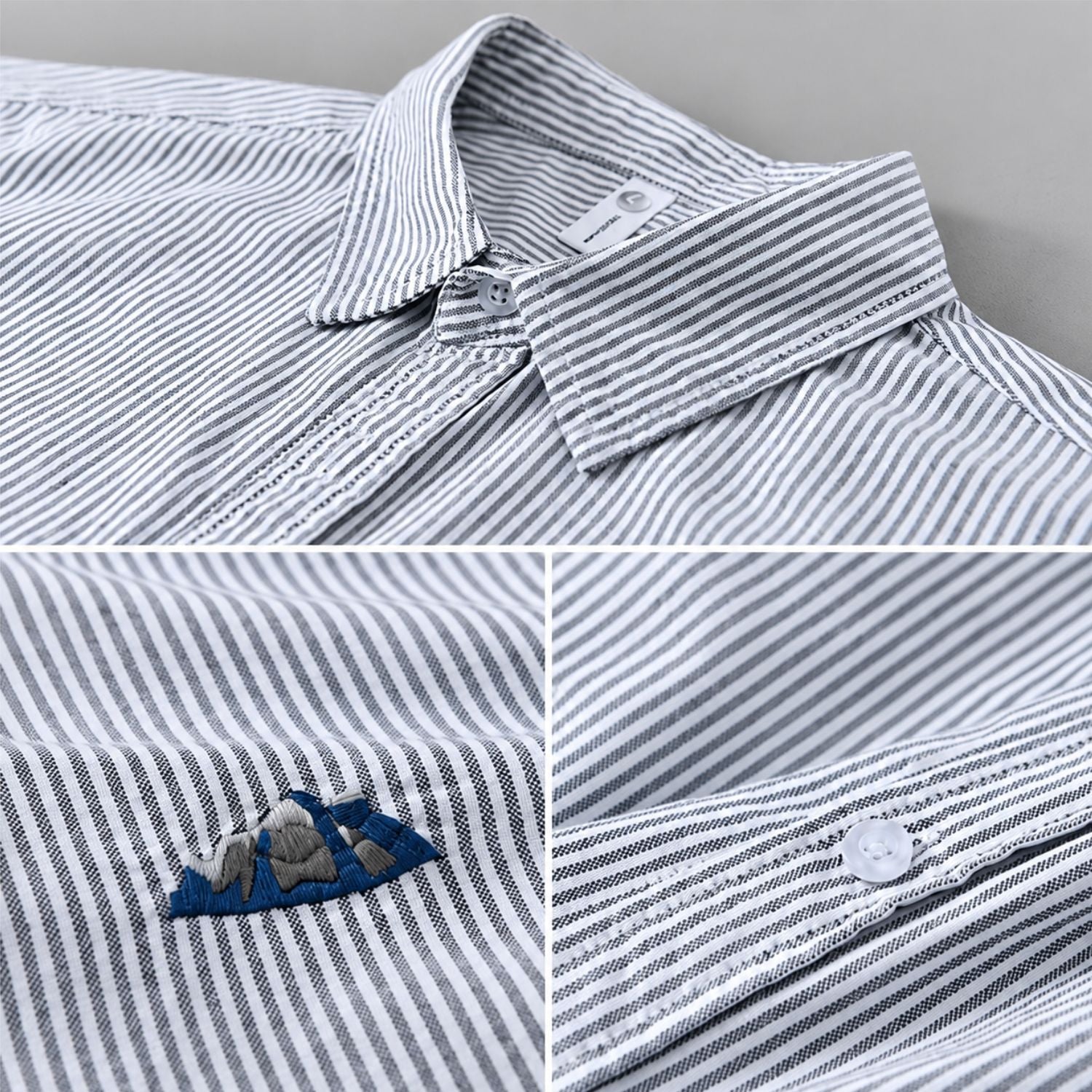 Buy Gray Striped Casual Shirt for Men