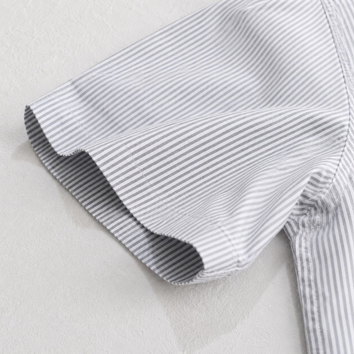 Striped men's shirt with a collar