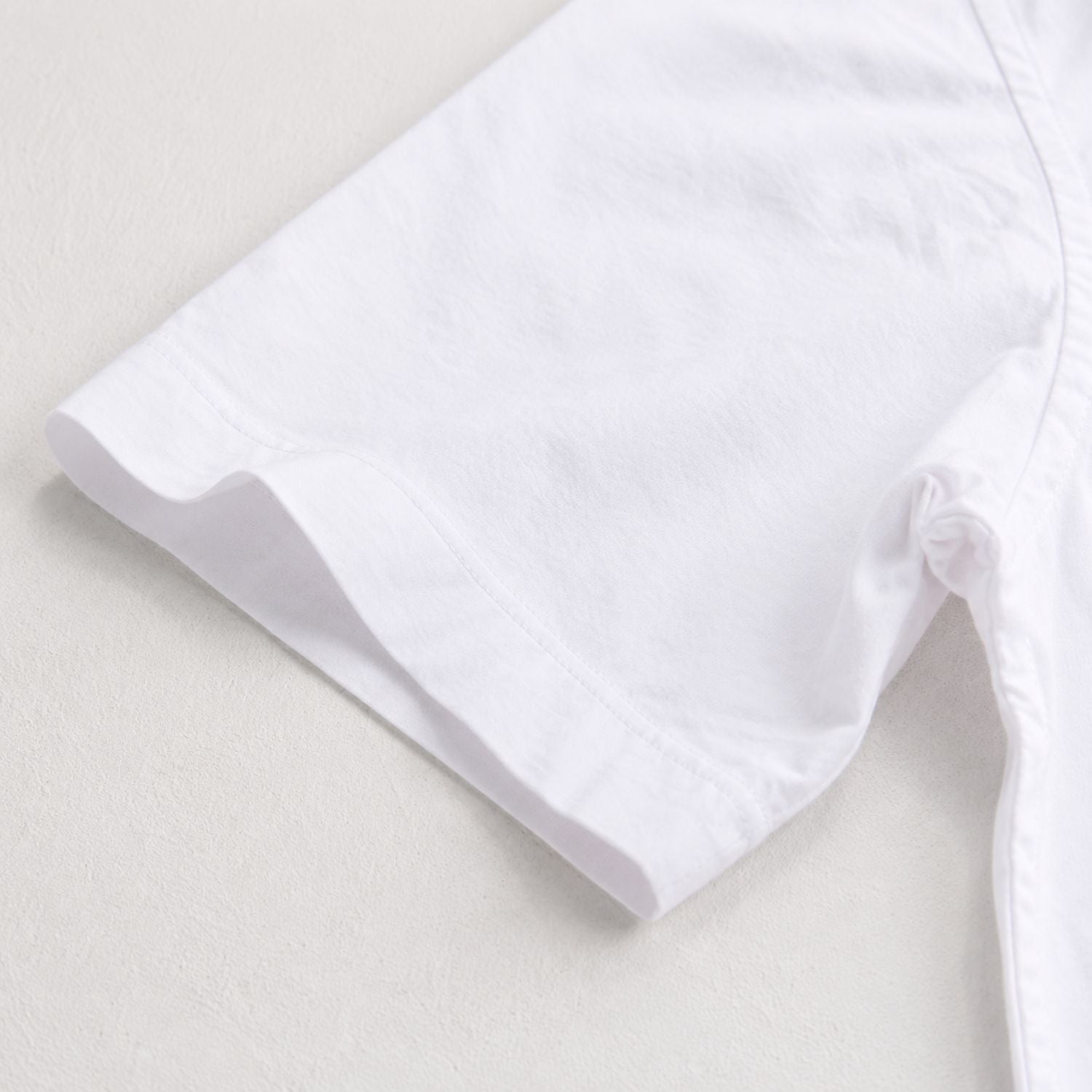 White Embroidered Half Sleeve Casual Shirt for Men