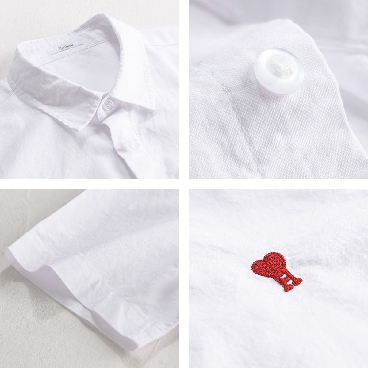 Buy White Embroidered Half Sleeve Casual Men’s Shirt
