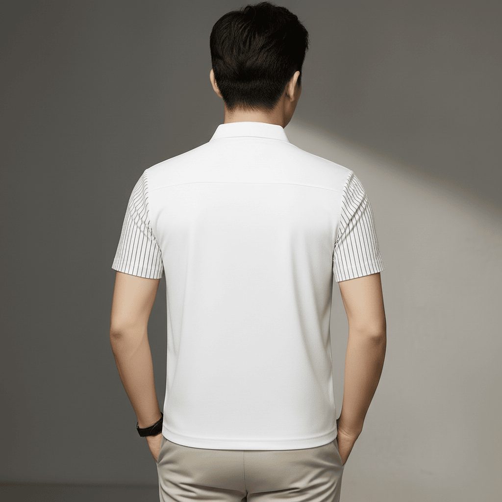 Men’s White Polo T-Shirt