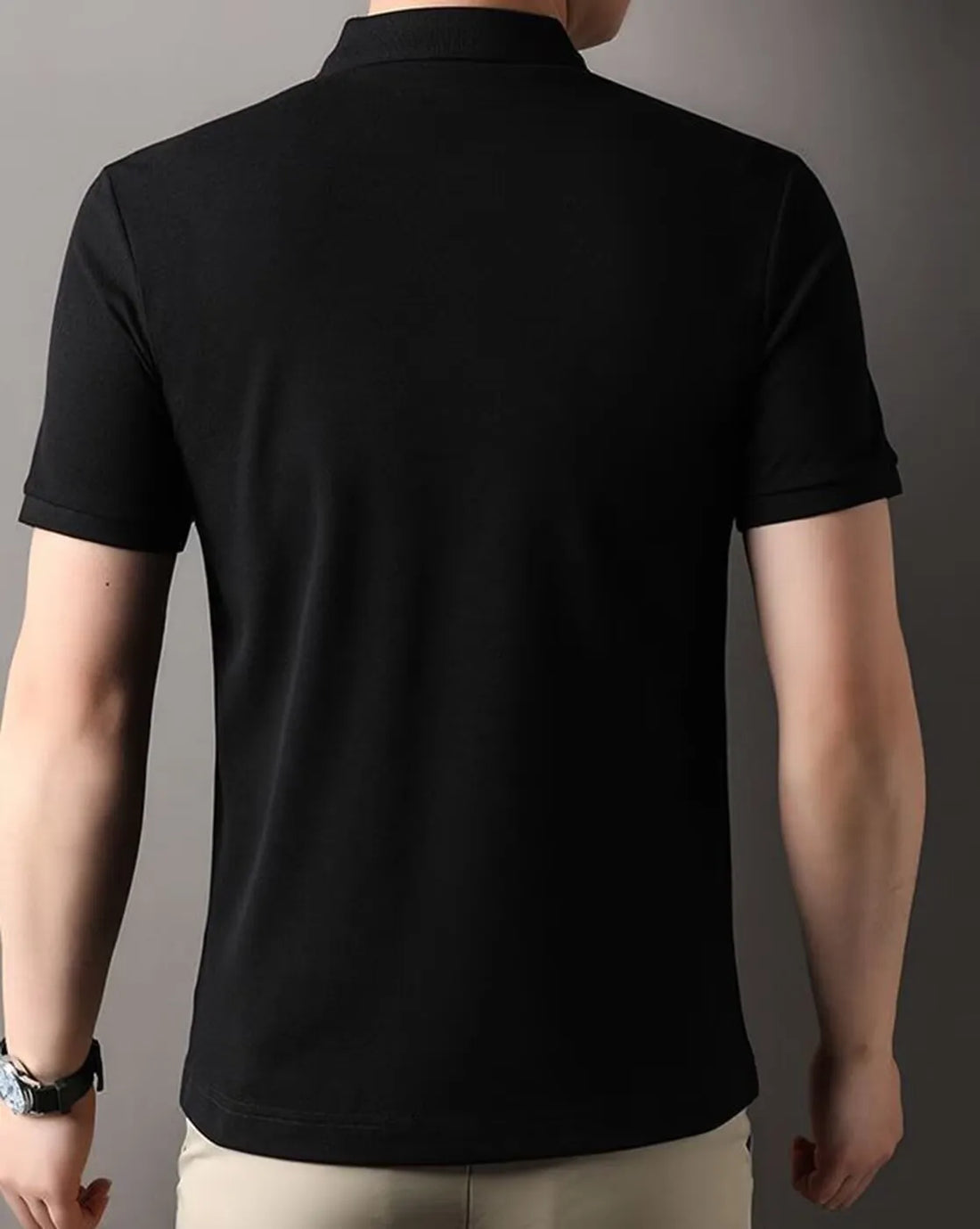 black big logo polo