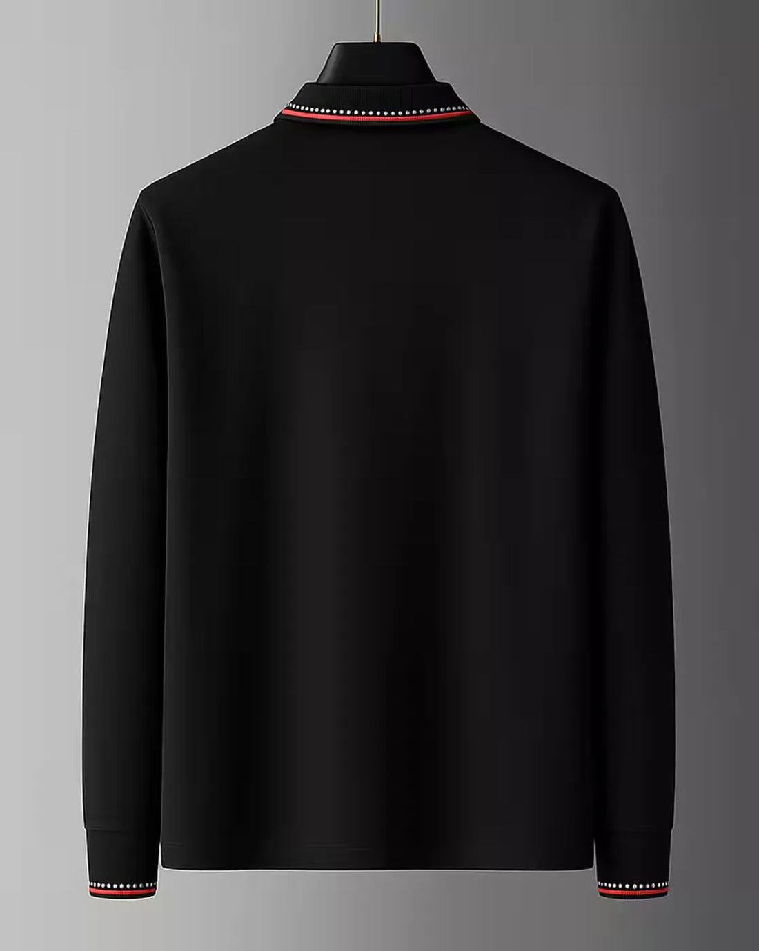 black fullsleeve polo shirt