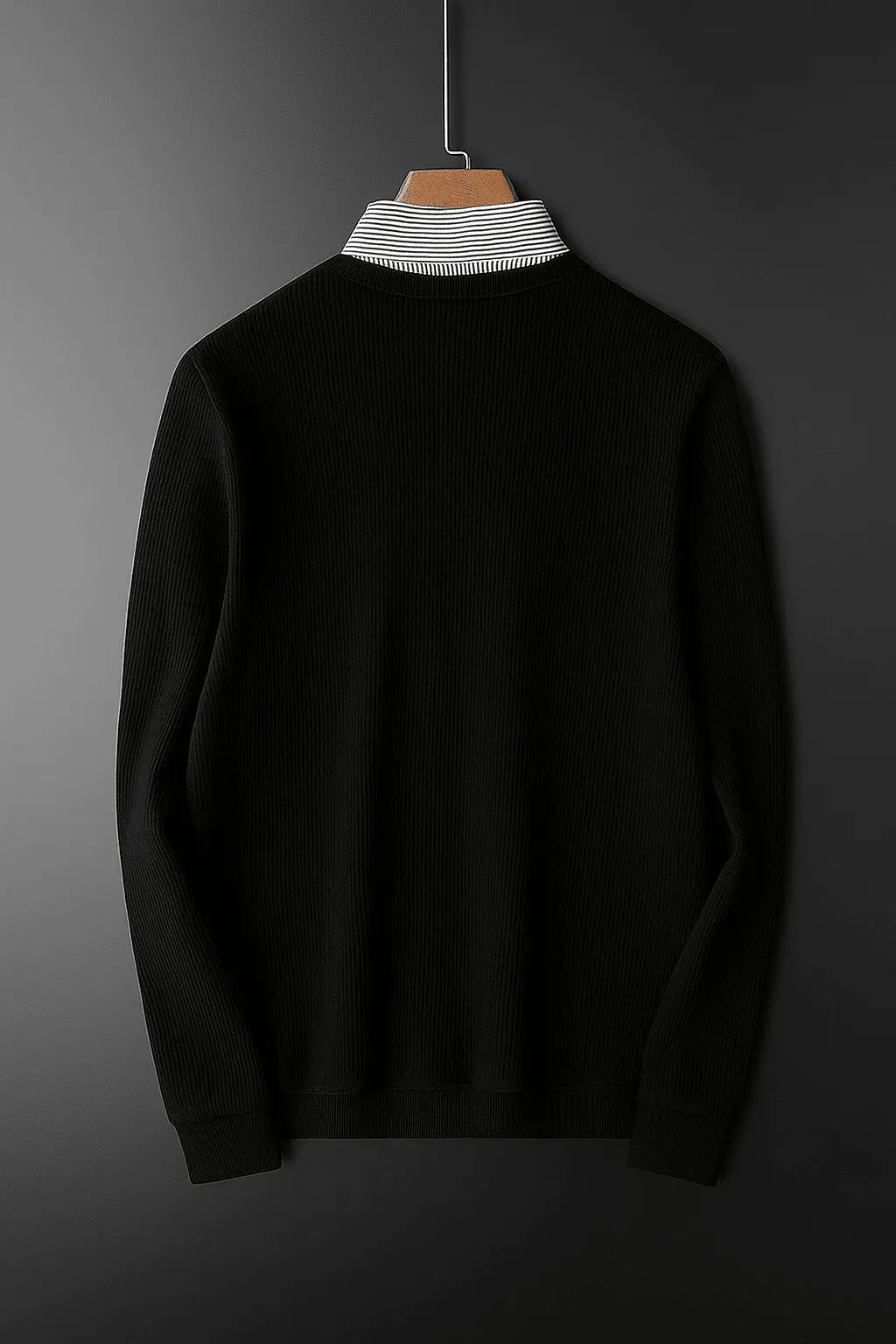 black ribbed tshirt