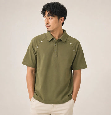 Shop Men’s Olive Green Polo Casual T-Shirt