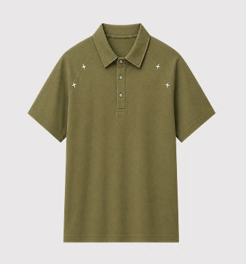 Men’s Olive Green Polo Casual T-Shirt