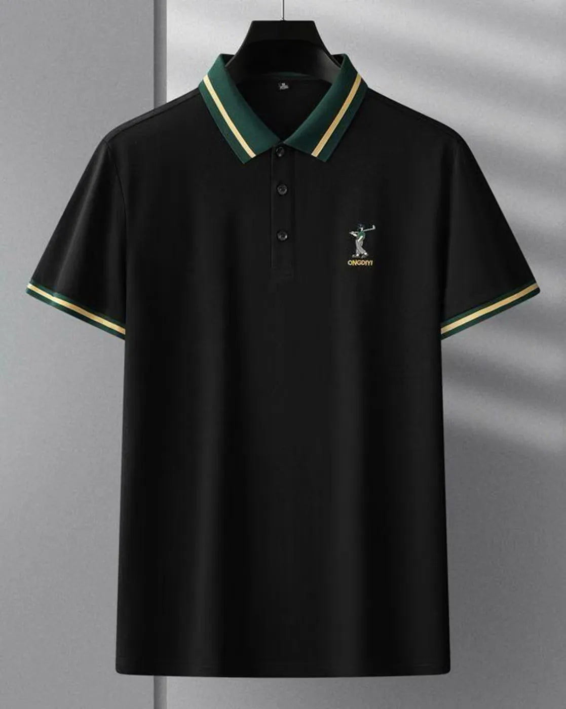 buy black collar polo