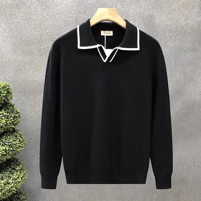 buy black knit white border