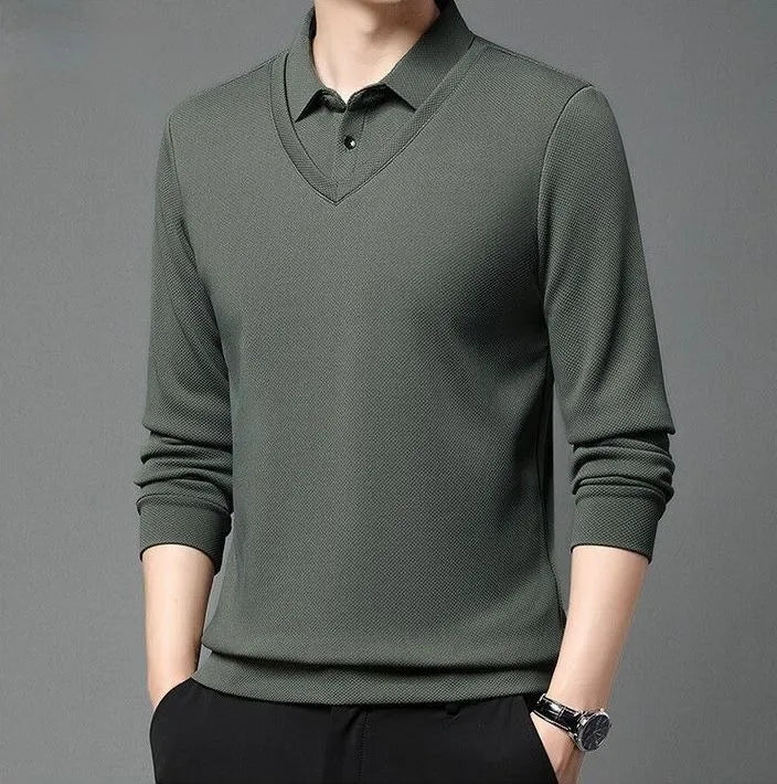 buy green vneck polo