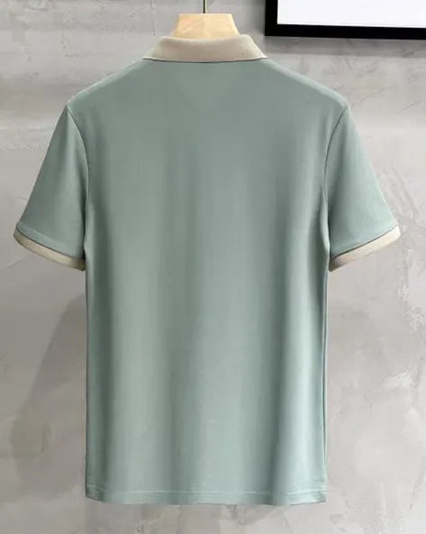 pista polo beige collar