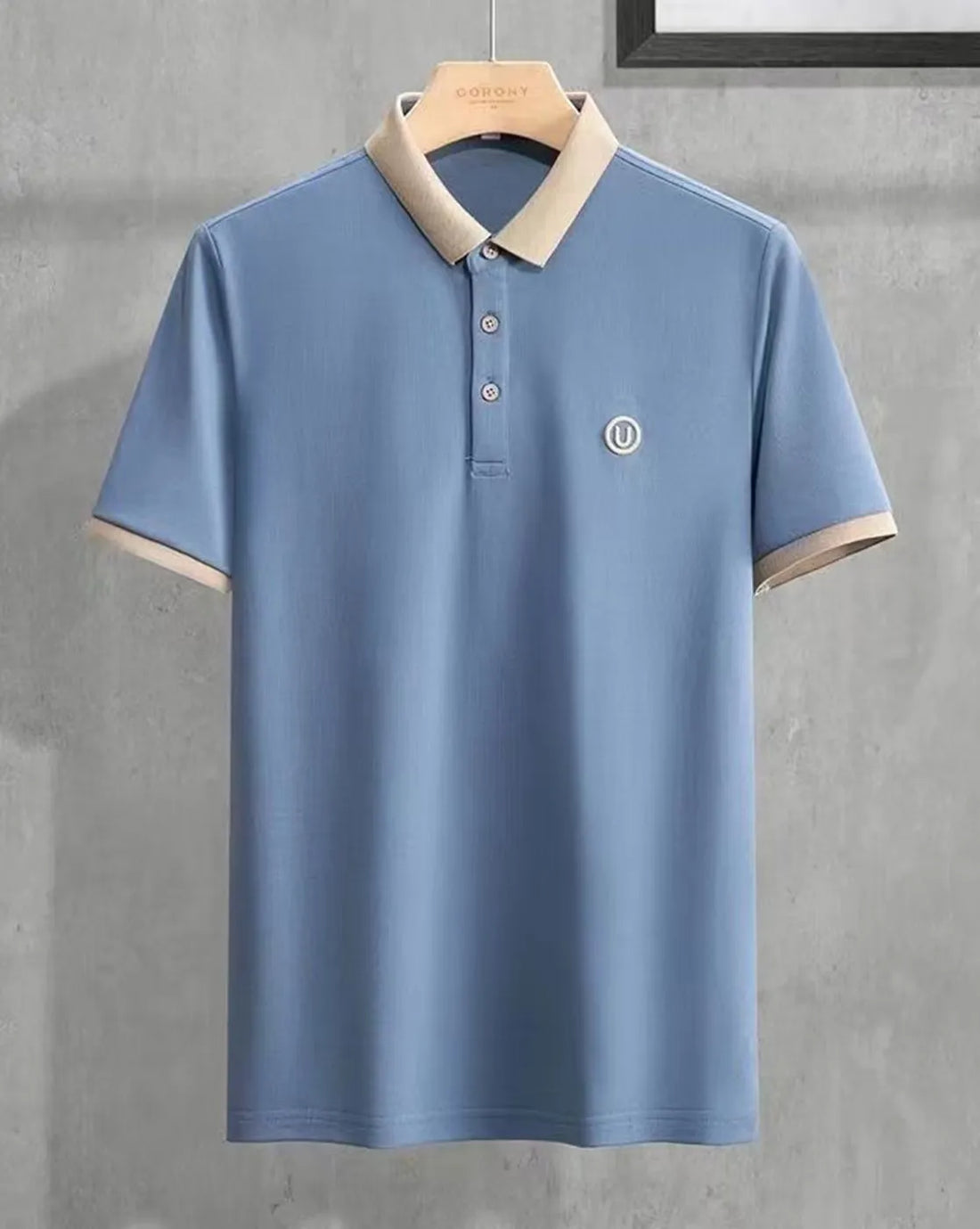 buy skyblue polo beige