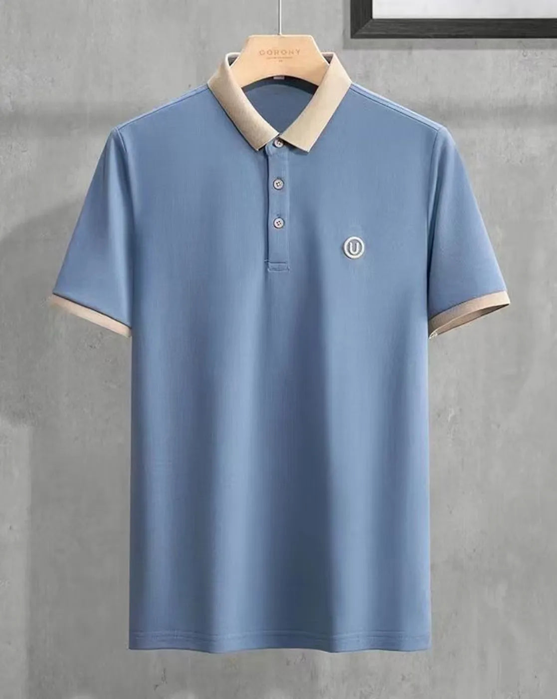 buy skyblue polo beige