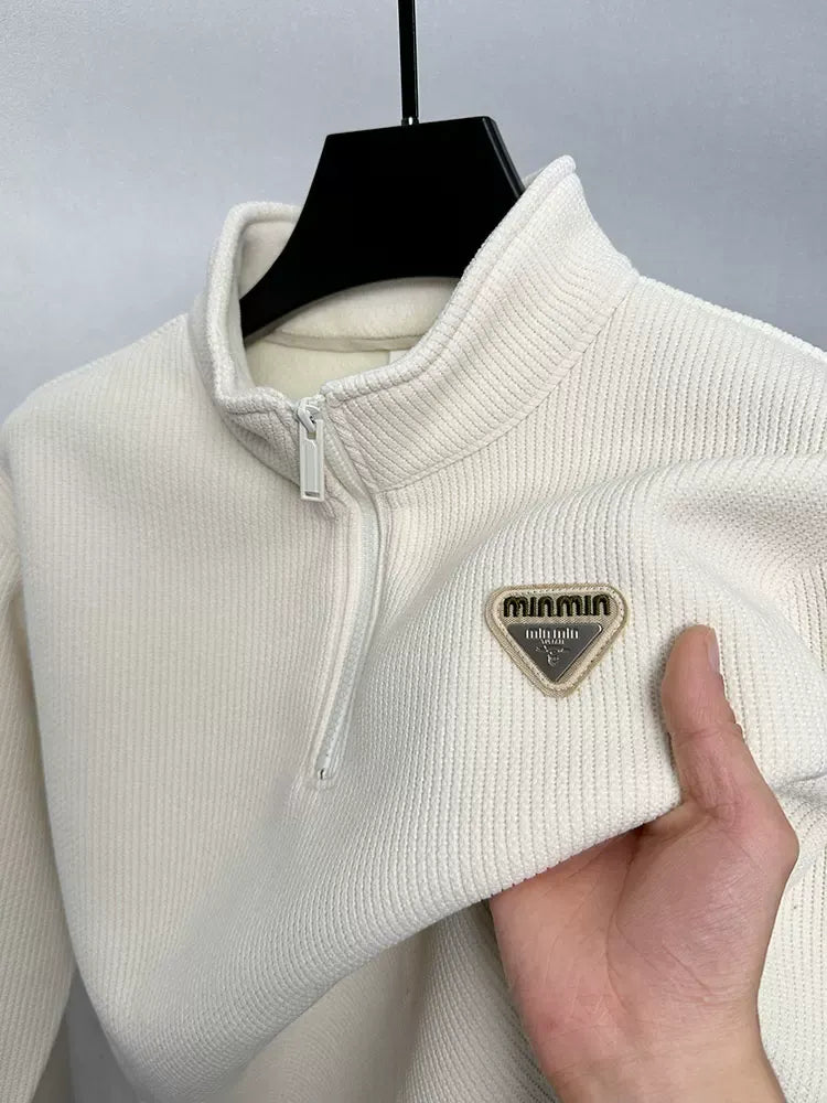 buy white halfzip tee