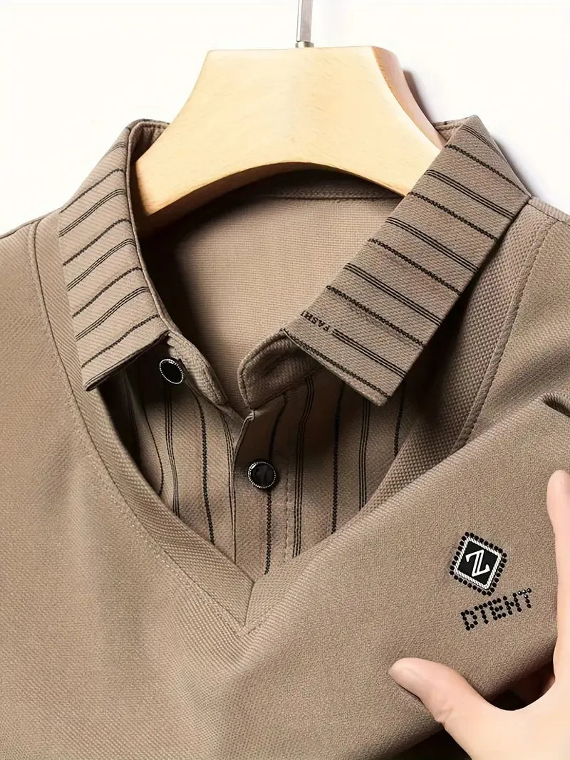 khaki vneck casual sweater