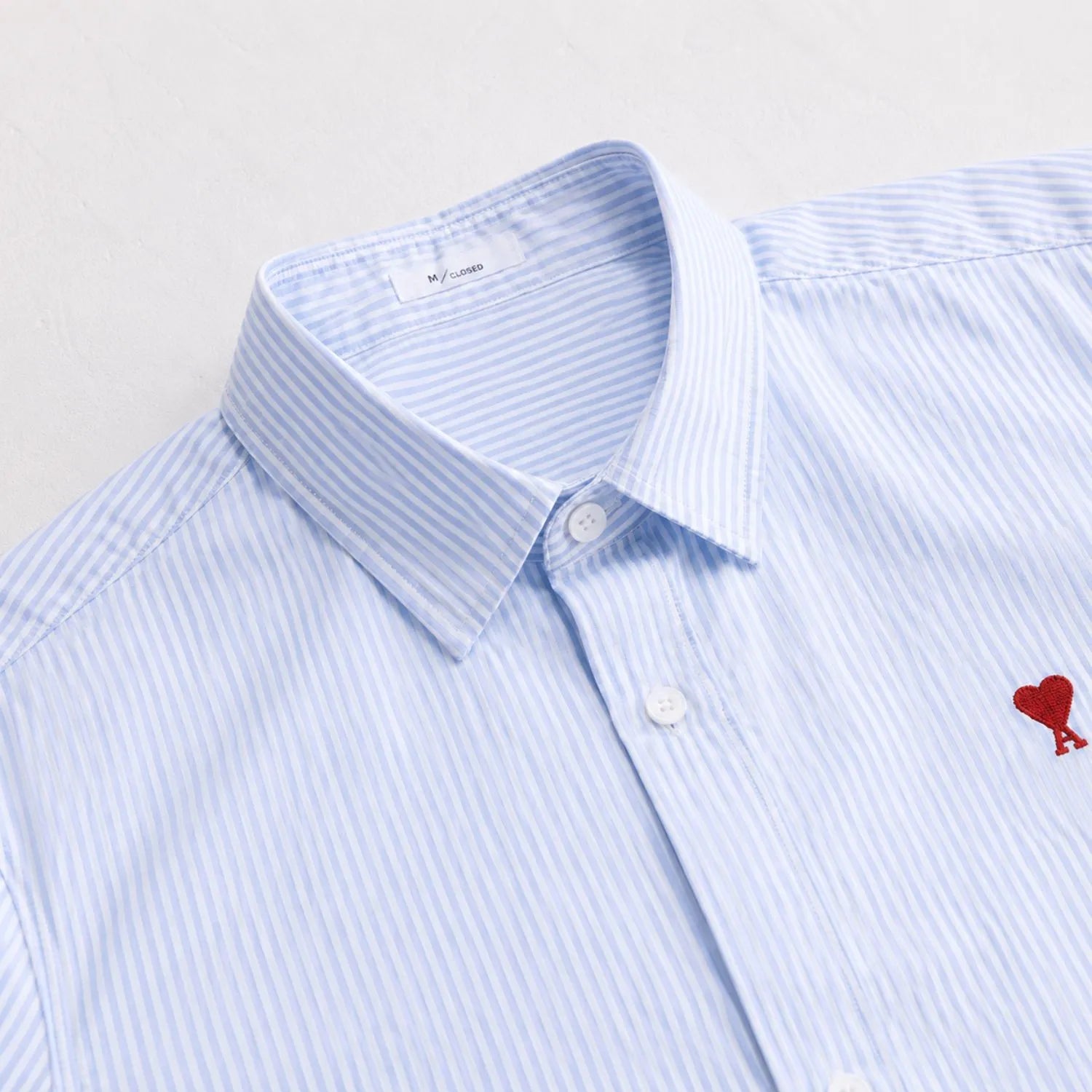 light blue striped mens shirt