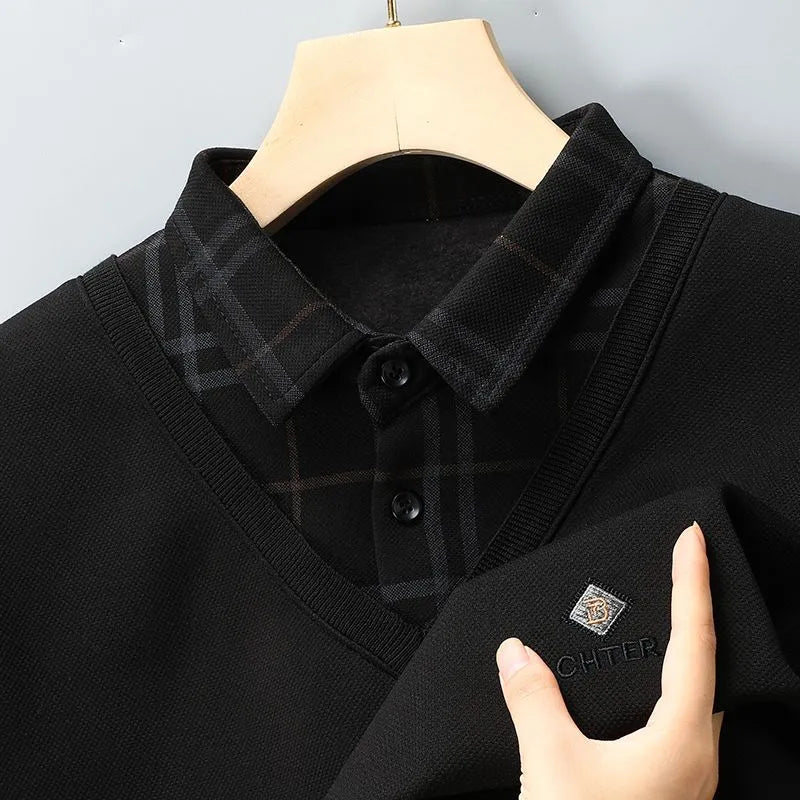 mens black vneck sweater