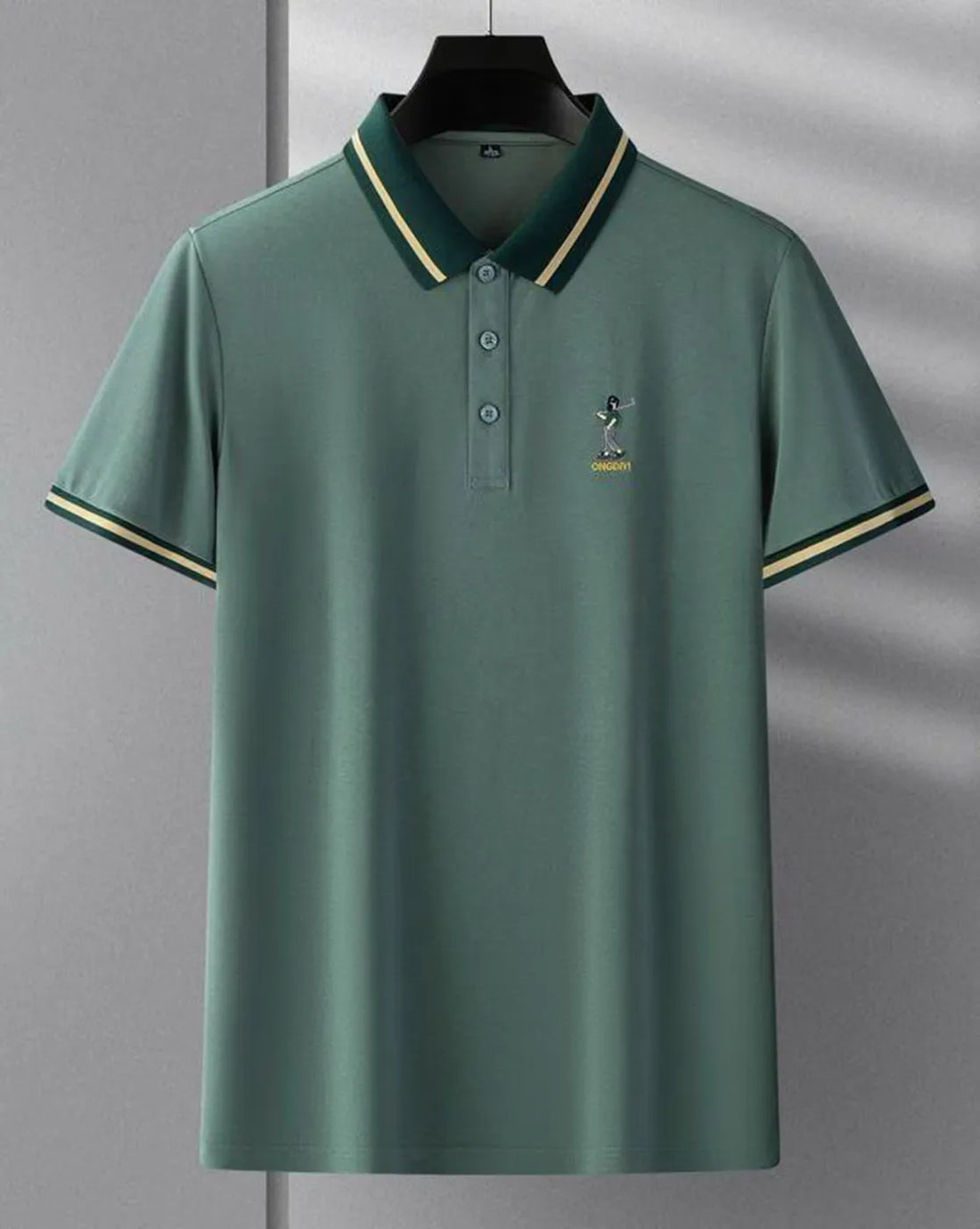 mens darkgreen polo