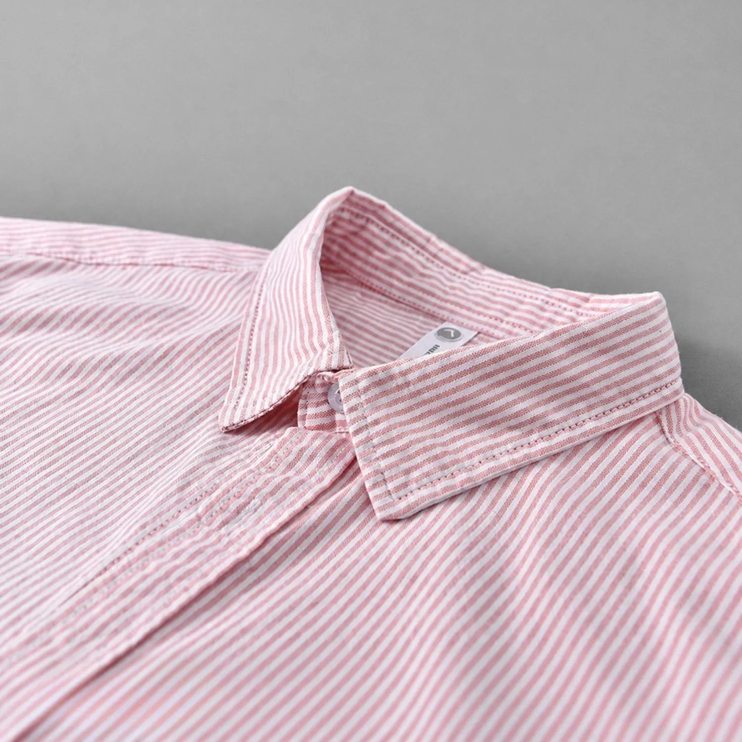 pink striped mens shirt