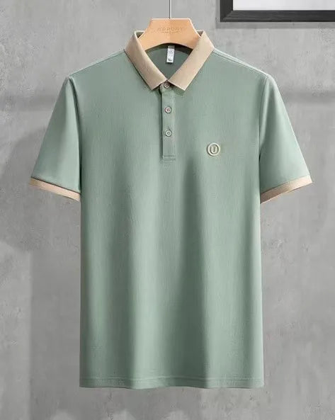 pista polo beige collar