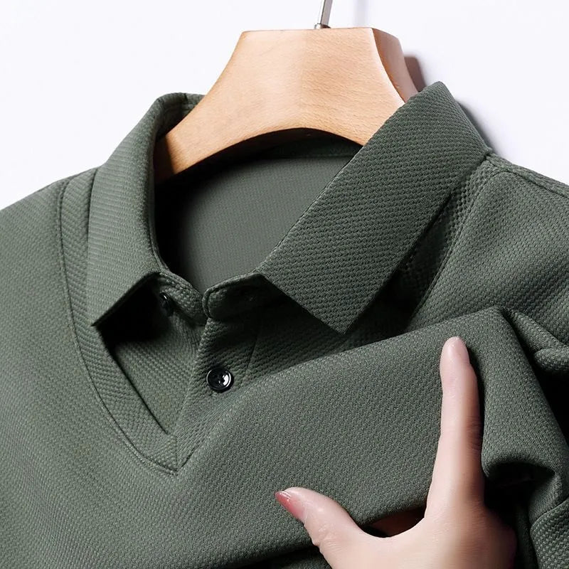 shop green vneck polo