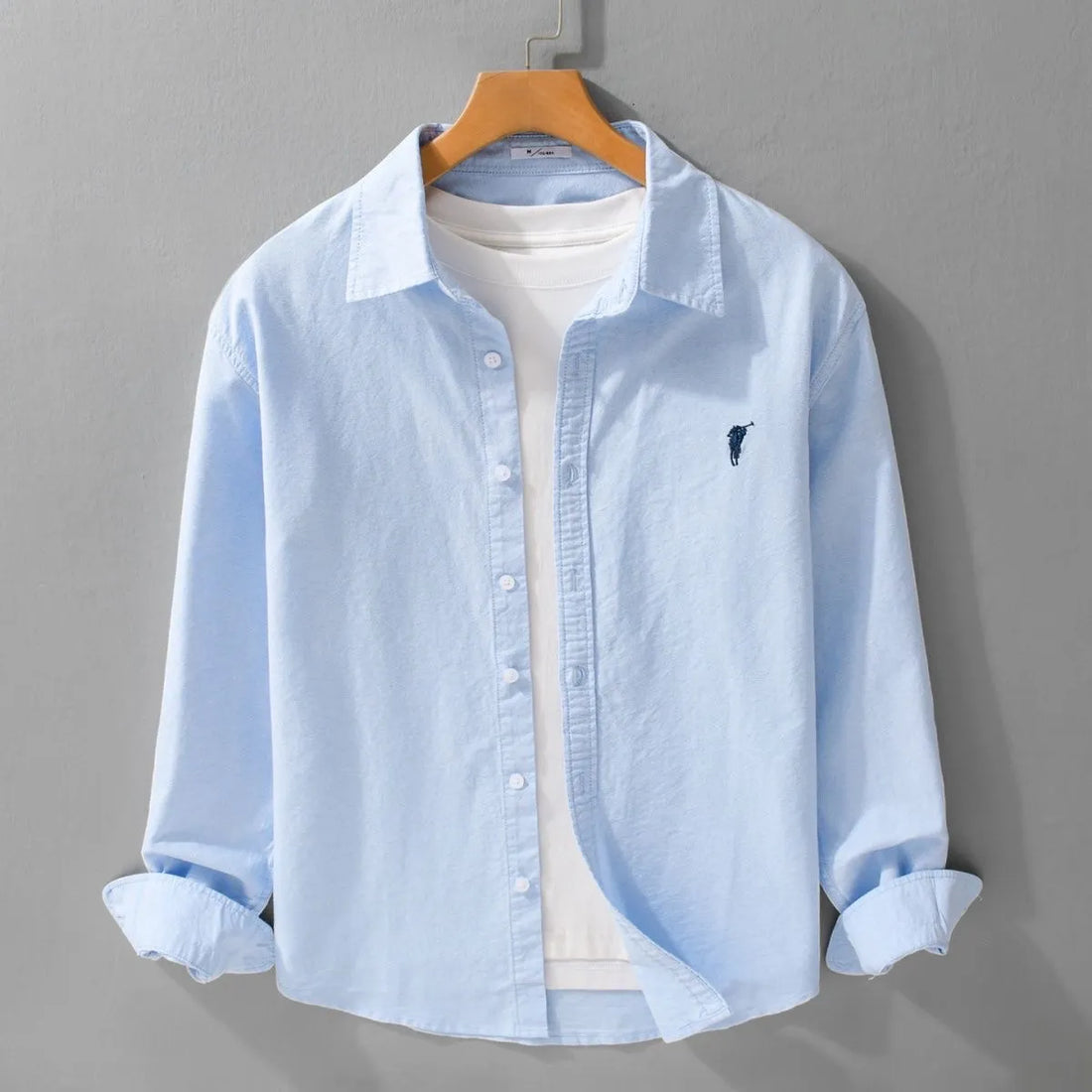 sky blue solid casual mens shirt