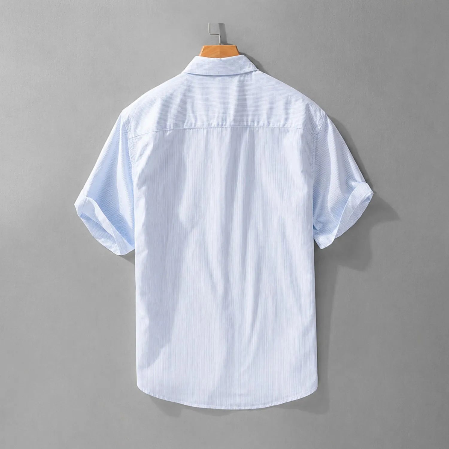 sky blue striped shirt for men