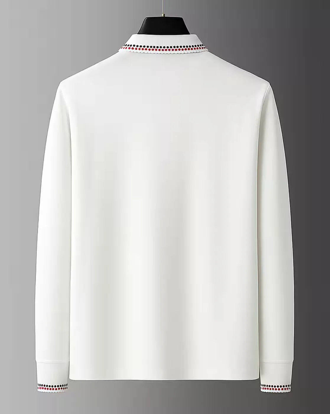 white fullsleeve polo shirt