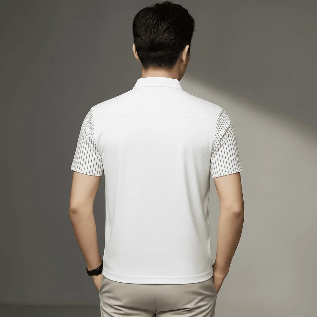 white polo t-shirt