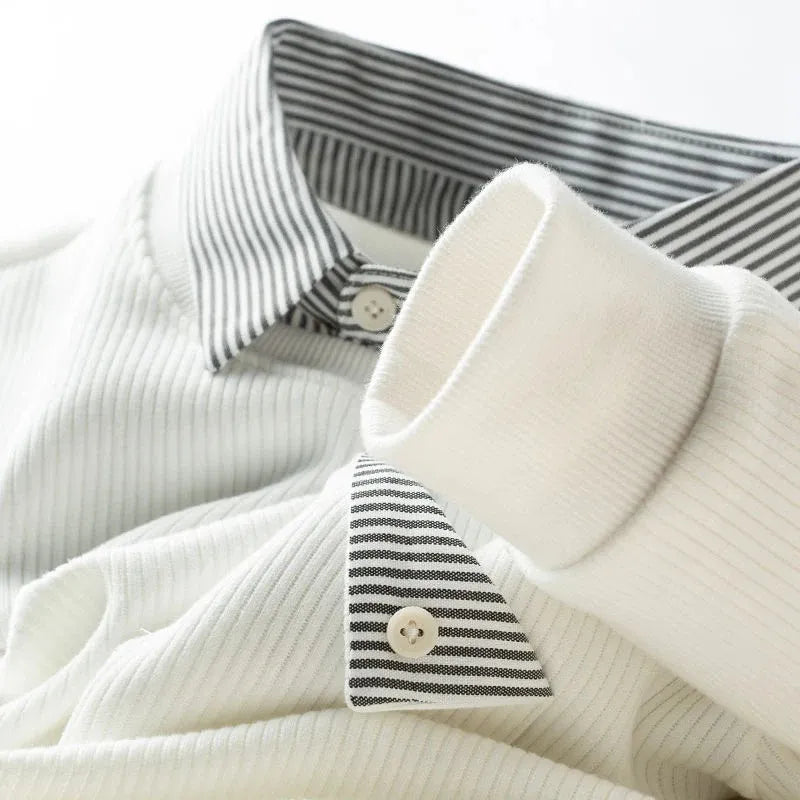 white ribbed tshirt
