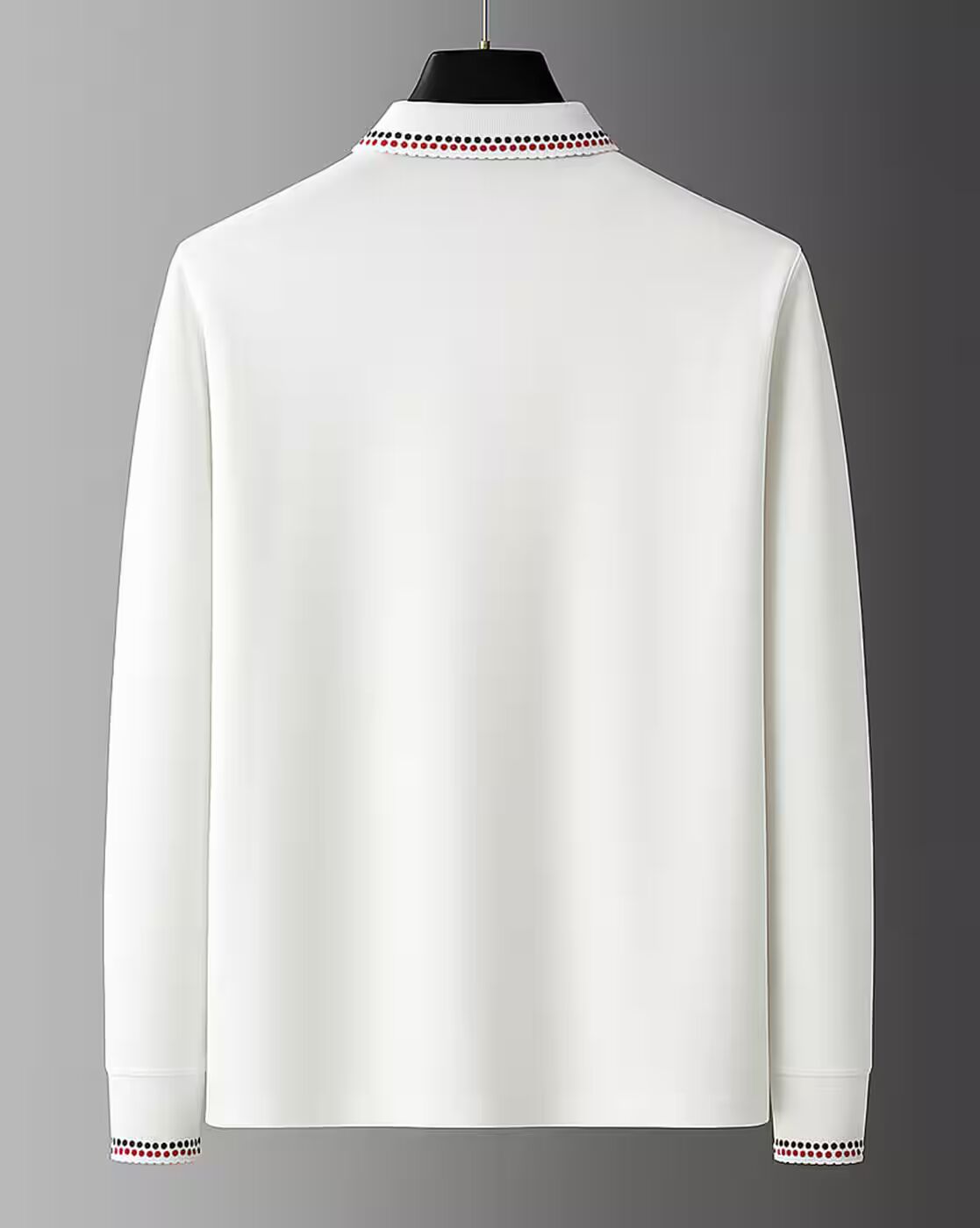 Men’s White Full Sleeve Polo T-Shirt